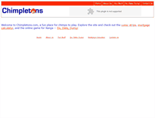 Tablet Screenshot of chimpletons.com